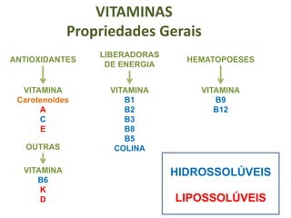 Fatores que afetam as exigências vitamínicas;