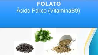 Ácido Fólico (VitaminaB9)
 
