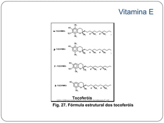 Vitamina E




  http://dlgazzoni.sites.uol.com.br/alimen7.gif
Fig. 27. Fórmula estrutural dos tocoferóis
 