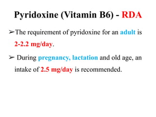 vitaminb6-Final .Vitamins are non nutrient chemical substance | PPT