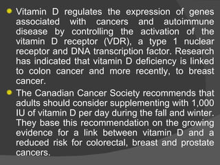 Role of Vitamin D in Cancer Prevention | PPT