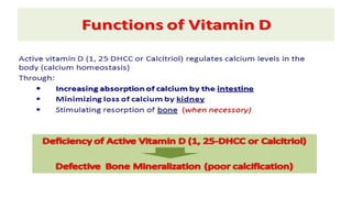 Vitamin D and Calcium Homeostasis | PDF
