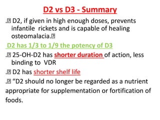 Feature Less D2 Vitamin d | PPTX