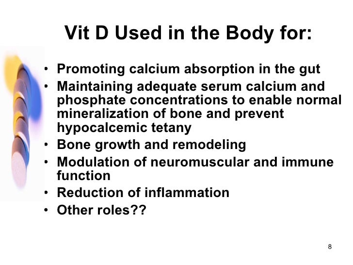 Vitamin D And Health Presentation Z 8 05 09