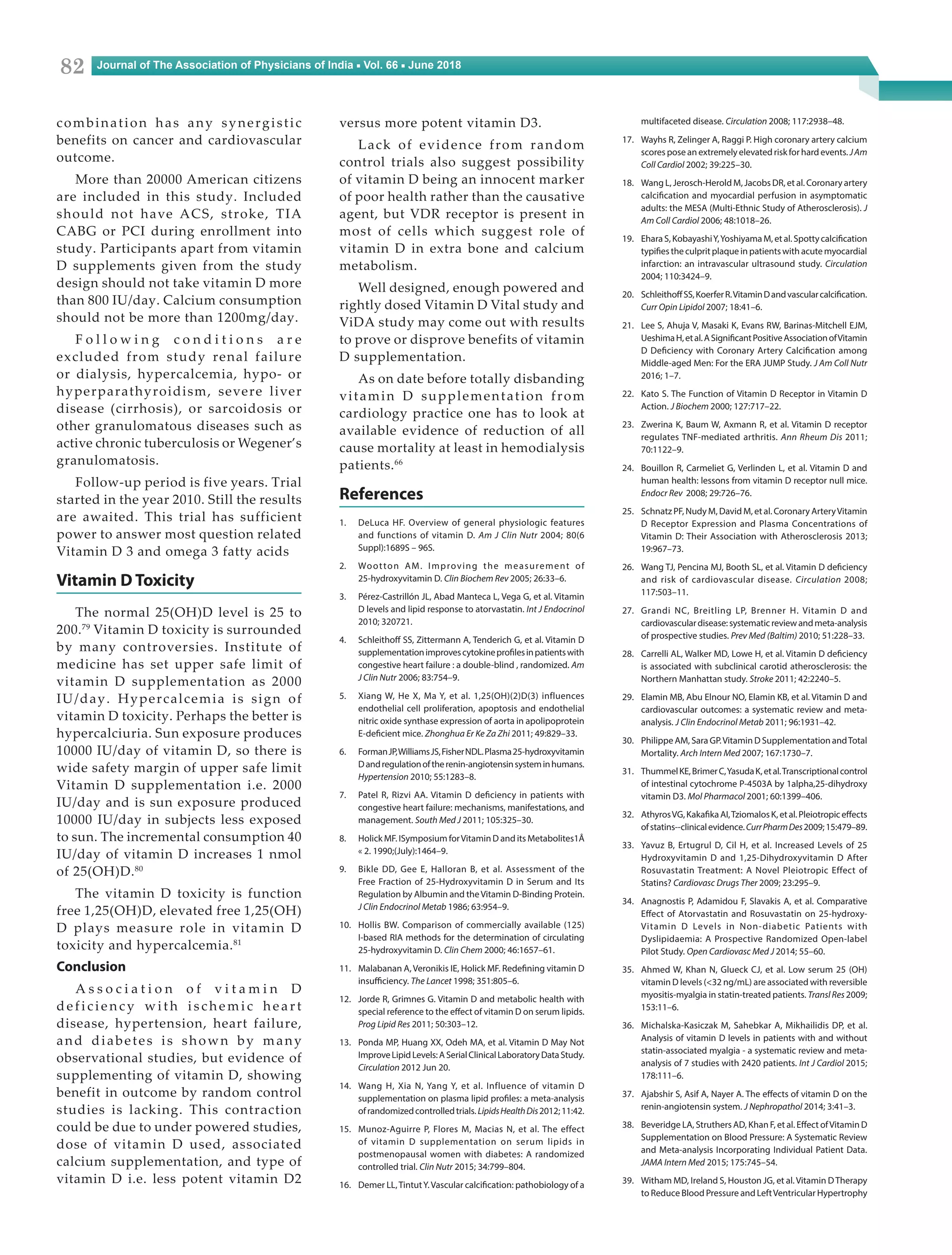 Vitamin d and heart disease | PDF