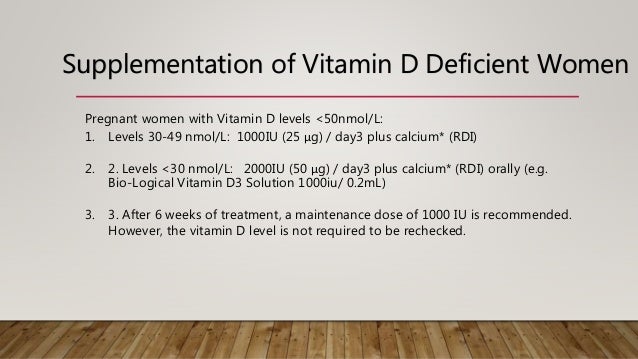 how much vitamin d3 for pregnancy