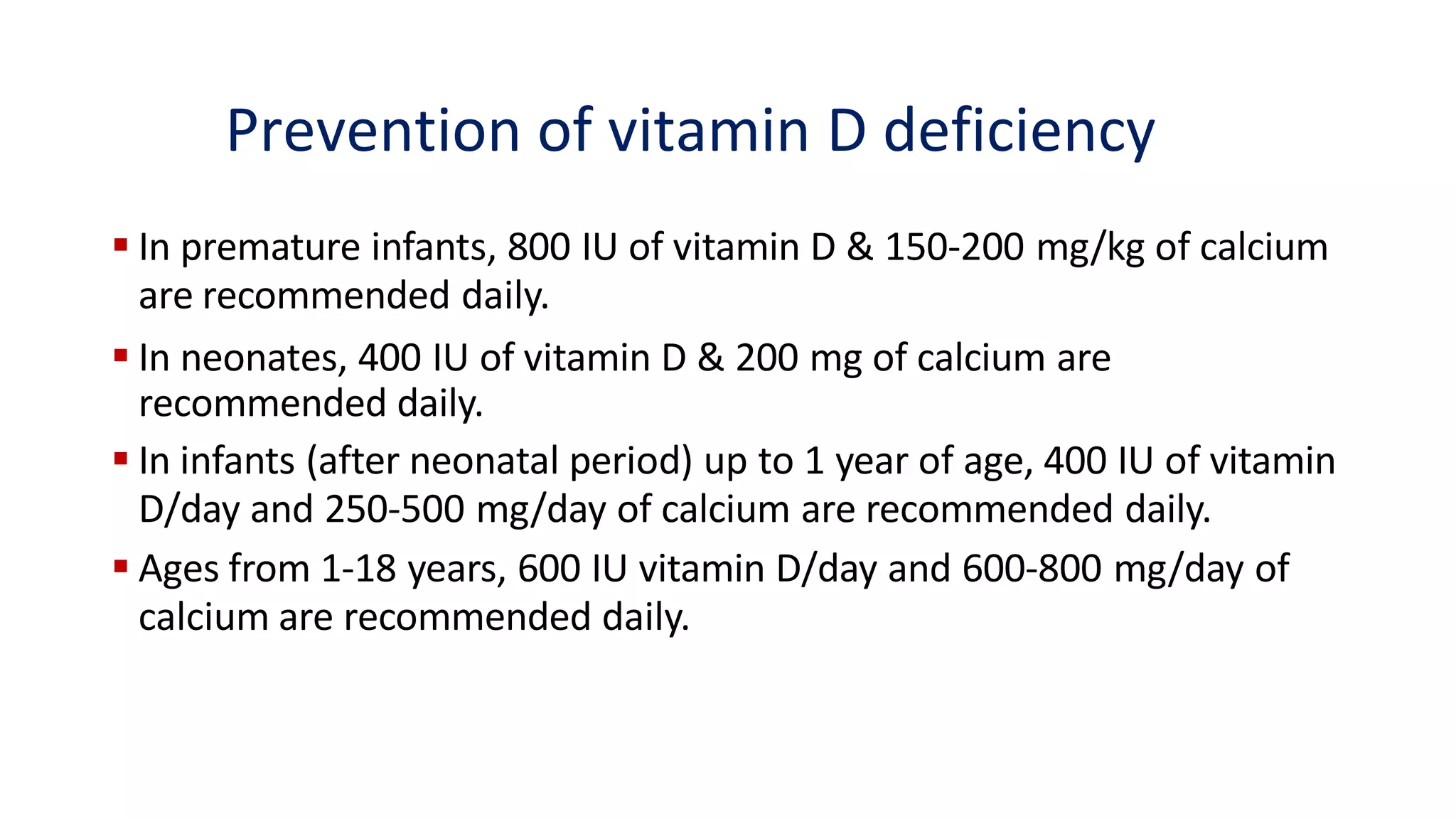 Vitamin d deficiency in children | PDF