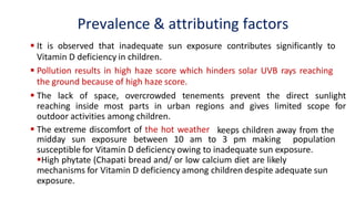 Vitamin d deficiency in children | PDF