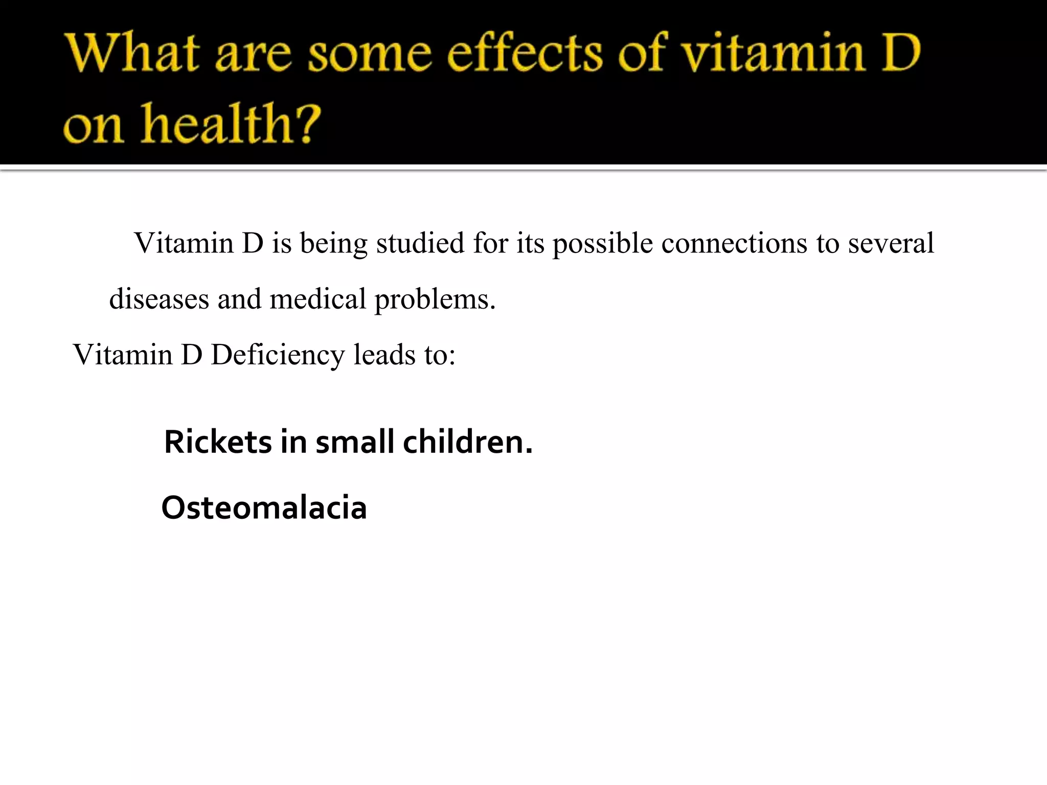 Vitamin d deficiency related diseases | PPTX
