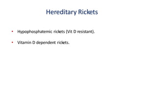 Vitamin d deficiency & rickets | PDF