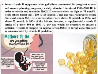 Vitamin D in Pregnancy & Lactation by Prof A Elbareg | PDF