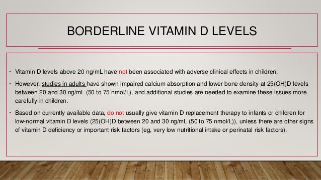 Vitamin D Insufficiency And Deficiency In Children And
