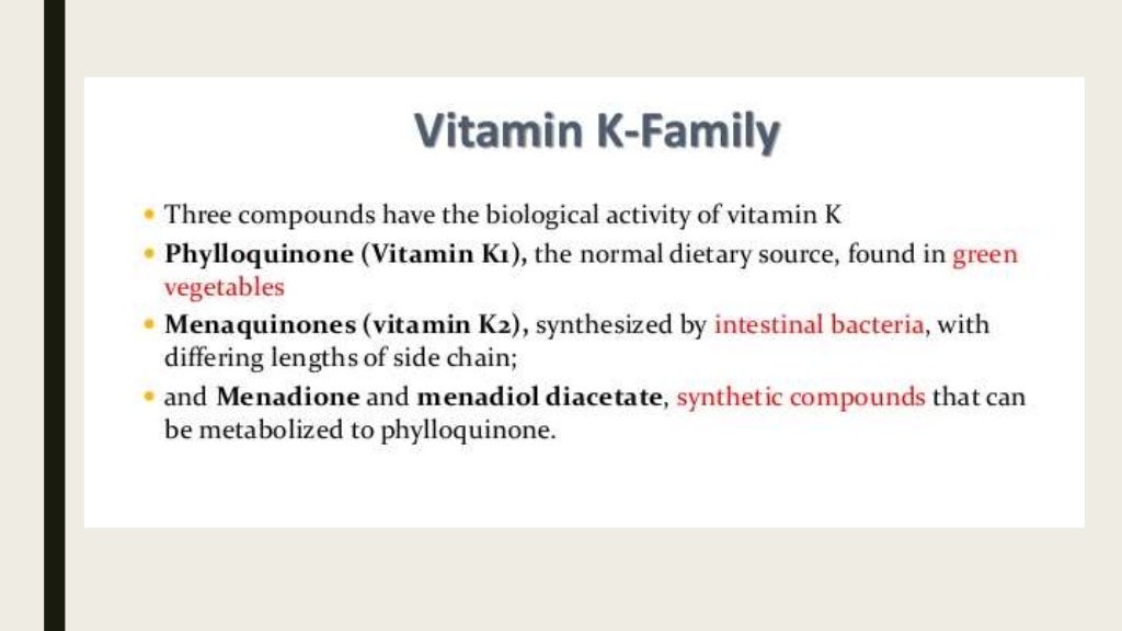 Vitamin D and K