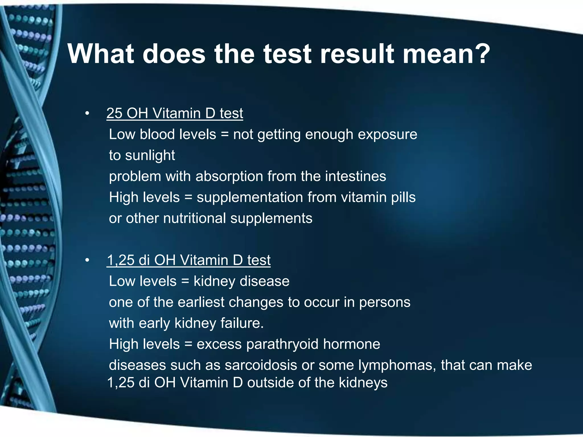 Illustration suggesting variability in vitamin D presentation and interpretation across conditions