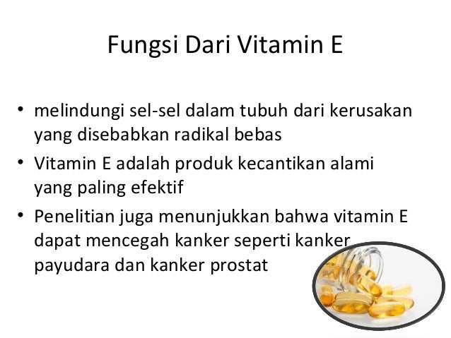 Vitamin E Dalam Kelapa Sawit