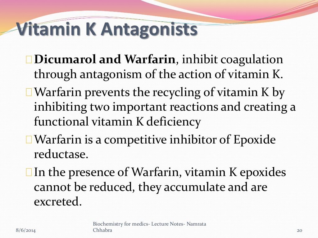 Vitamin K Chemistry functions and Clinical significance