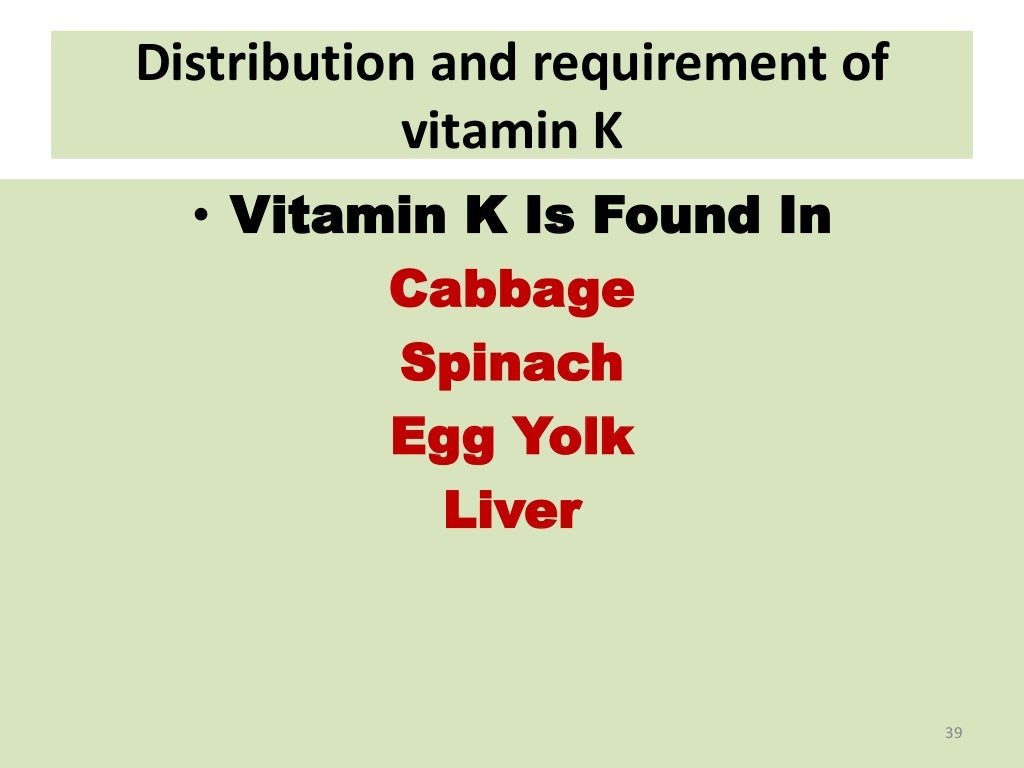 Vitamin k
