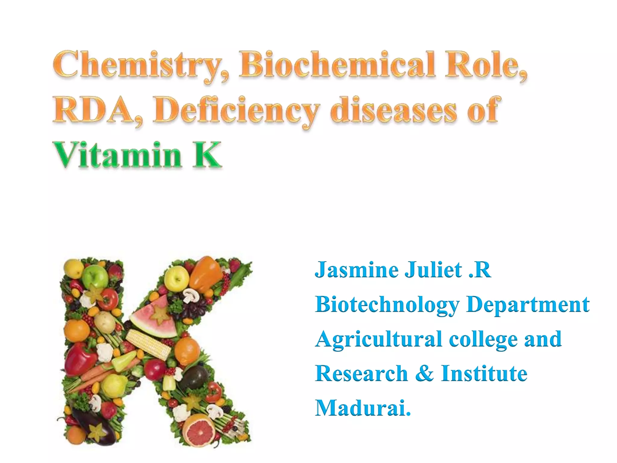 Vitamin k PPT