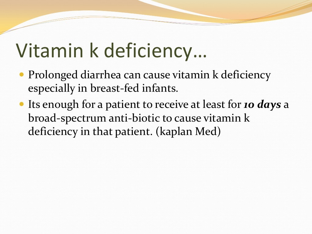 Vitamin k deficiency