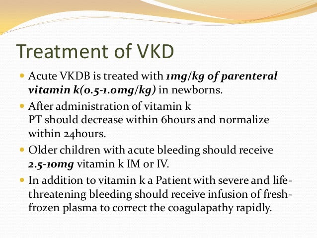 Vitamin K Deficiency