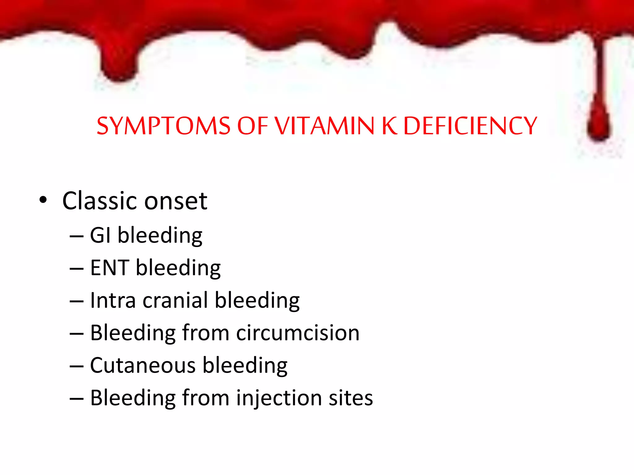 Vitamin k deficiency of newborn PPT