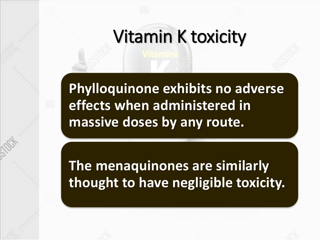 Vitamin K toxicity