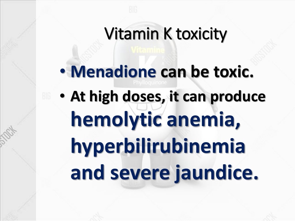 Vitamin K toxicity