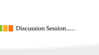 Discussion Session……
 