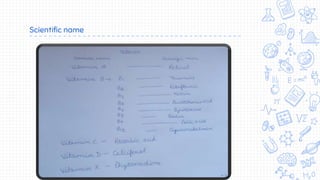Scientific name
 