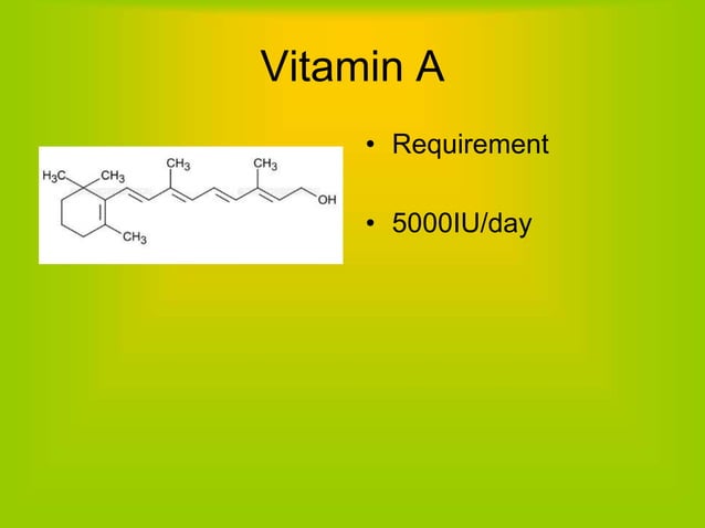 Vitamins Overview Ppt