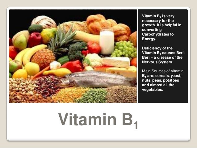 Vitamin B1
Vitamin B1 is very
necessary for the
growth. It is helpful in
converting
Carbohydrates to
Energy.
Deficiency of...