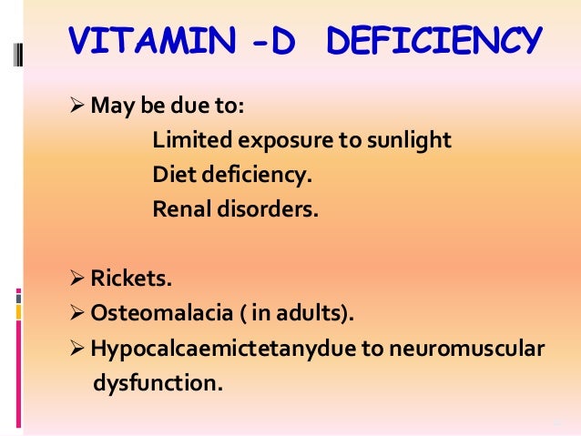 Vitamins And Deficiency Chart