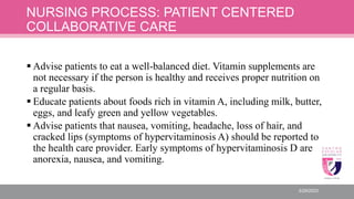 VITAMINS AND MINERALS and NURSING PROCESS.pptx