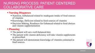 VITAMINS AND MINERALS and NURSING PROCESS.pptx