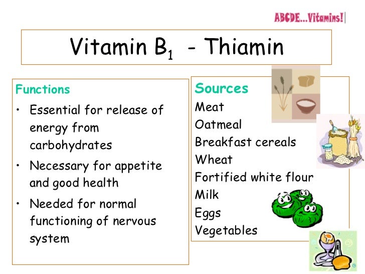 Vitamins and minerals