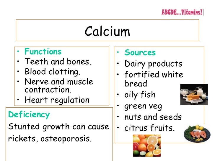 major minerals