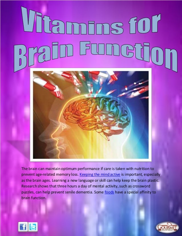Vitamins for brain function