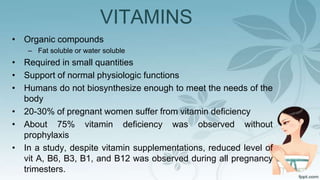Influence of mineral and vitamin supplements on pregnancy outcome | PPTX