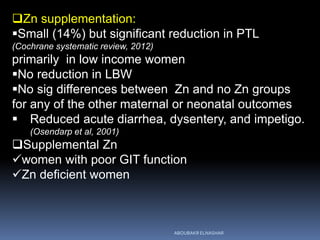 VITAMIN AND MINERAL SUPPLEMENTATION DURING PREGNANCY | PPSX