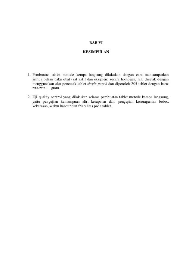 Laporan Praktikum Pembuatan Tablet Vitamin C