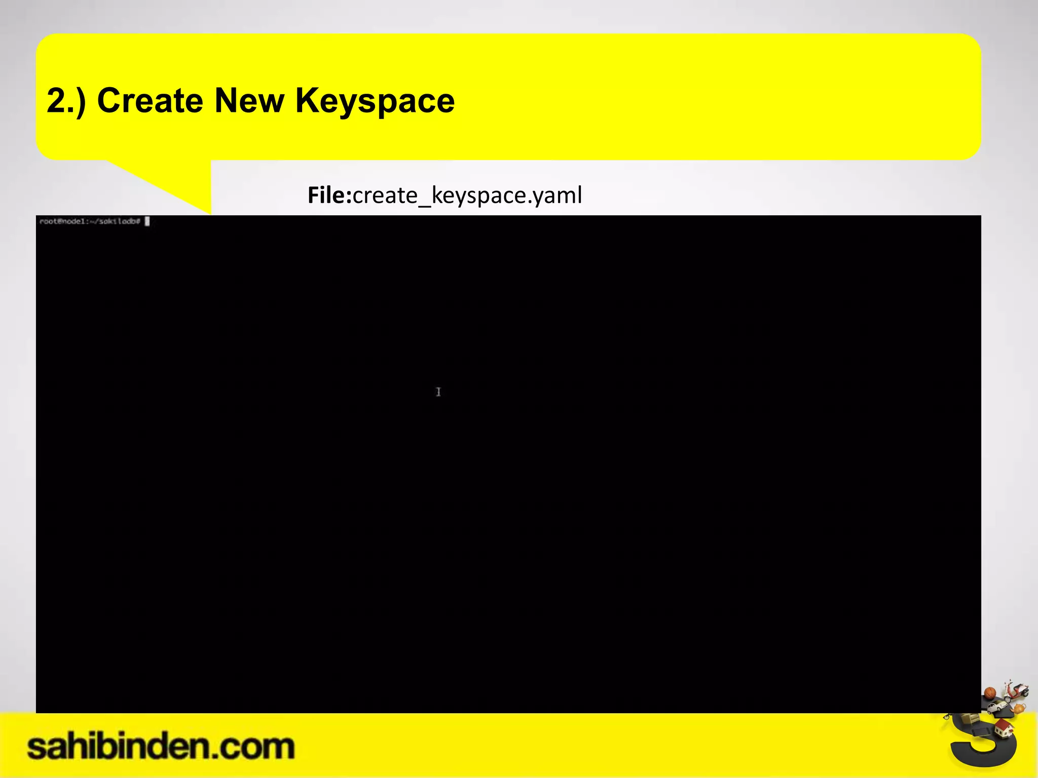2.) Create New Keyspace
File:create_keyspace.yaml
 