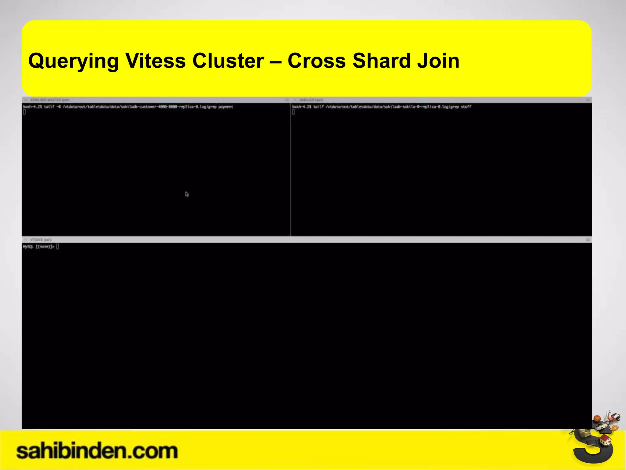 Querying Vitess Cluster – Cross Shard Join
 