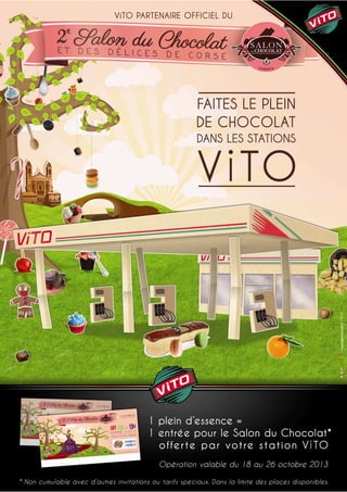 VITOGAZ vous présente :ViTO Corse soutient le Salon du chocolat