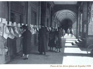 Paseo de los Arcos (plaza de España) 1956