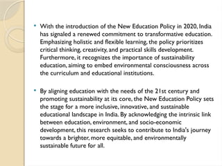 SUSTAINABLE DEVELOPMENT EDUCATION FOR ALL | PPTX