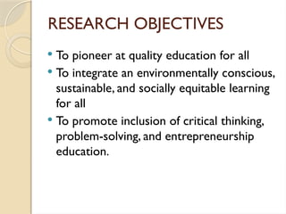 SUSTAINABLE DEVELOPMENT EDUCATION FOR ALL | PPTX