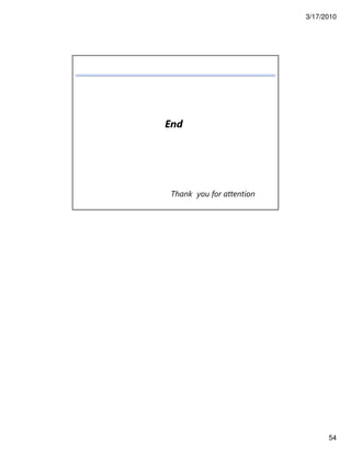 3/17/2010
54
End
Thank you for attention
 