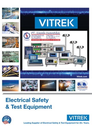 Electrical Safety Testing Rigs Vitrek Catalog | Electrical Safety and Test Equipment | PDF