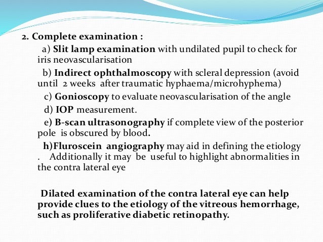 Vitreous hemorrhage