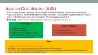vitreous substitutes in ophthalmology | PPT